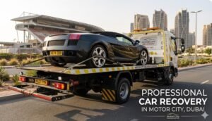 car recovery in Motor City Dubai with