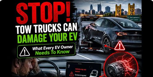 How Tow Trucks Can Damage EV Drivetrains