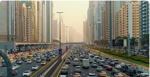 Dubai traffic jam