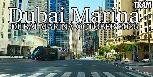 Drive in Dubai Marina Streets | Beautiful City & Tower | Return To Sheikh Zayed Road | UAE